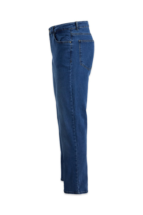 Pale Blue Regular Fit Standard Cut 5 Pocket Denim Jeans