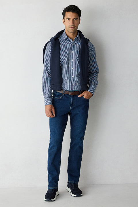 İndigo Slim Fit Dar Kesim Pamuklu 5 Cep Denim Pantolon
