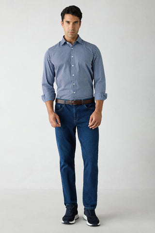  İndigo Slim Fit Dar Kesim Pamuklu 5 Cep Denim Pantolon