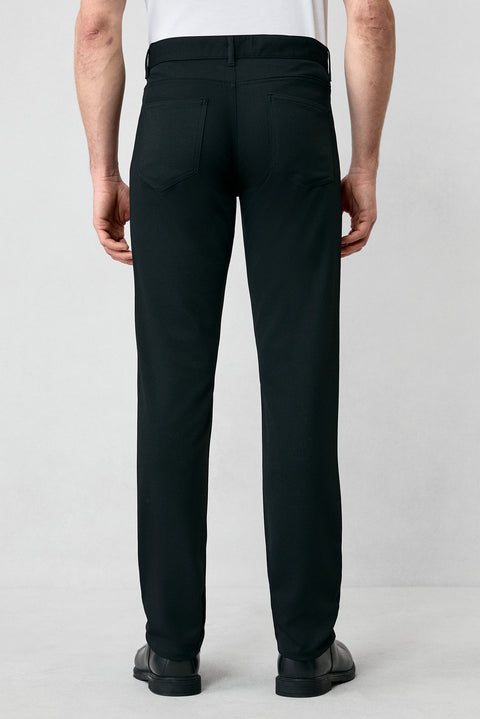Black Relaxed Fit Canvas / Chino Trousers