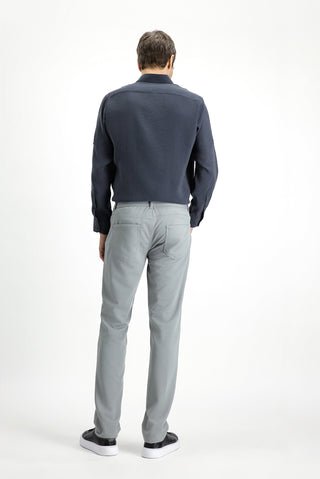  Orta Gri Slim Fit Dar Kesim Kanvas / Chino Pantolon