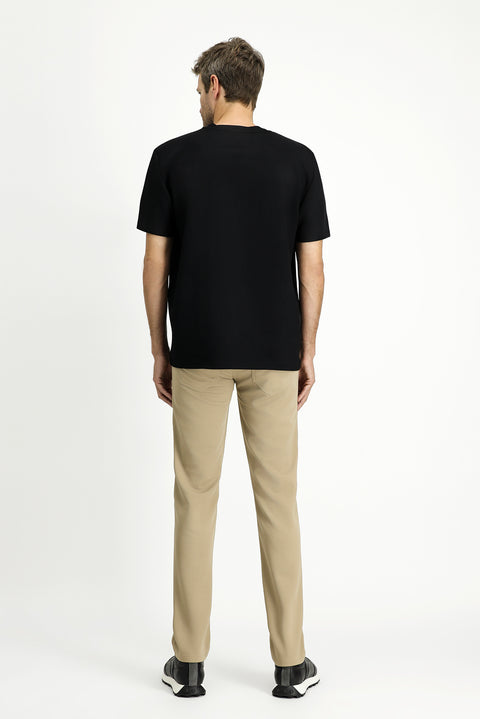Light Beige Relaxed Fit Canvas / Chino Trousers