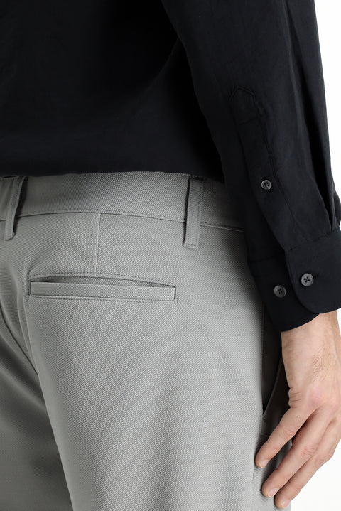 Medium Grey Relaxed Fit 4 Seasons Flexible Chino Sports Trousers