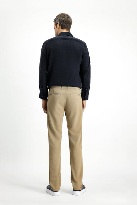 Açık Bej Regular Fit Standart Kesim 4 Mevsim Esnek Chino Spor Pantolon