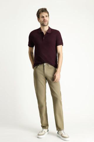  Orta Haki Regular Fit Standart Kesim Denim Pamuk Pantolon