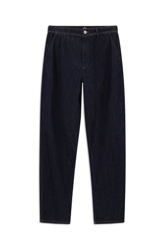  Koyu Lacivert Slim Fit Dar Kesim Pamuk Denim Pantolon