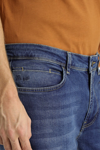  Orta Lacivert Super Slim Fit Eksra Dar Kesim Likralı Denim Pantolon
