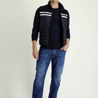 Medium Dark Blue Slim Fit Stretch Denim Pants