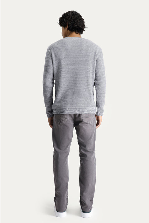 Mid Grey Super Slim Fit Extra Narrow Cut Lycra Denim Trousers