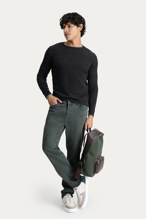 Khaki Super Slim Fit Extra Narrow Cut Stretch Denim Pants