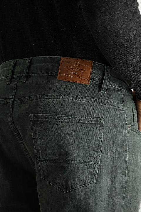 Khaki Super Slim Fit Extra Narrow Cut Stretch Denim Pants