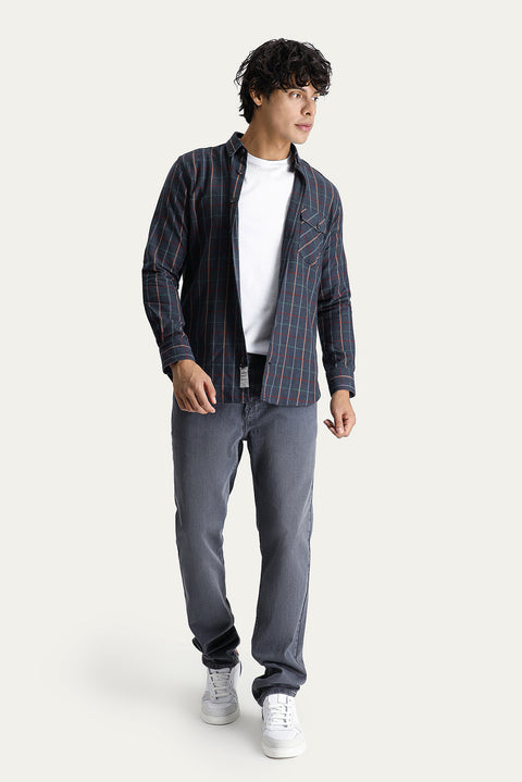 Light Mink Regular Fit Standard Cut Lycra Denim Pants