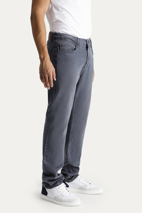 Light Mink Regular Fit Standard Cut Lycra Denim Pants