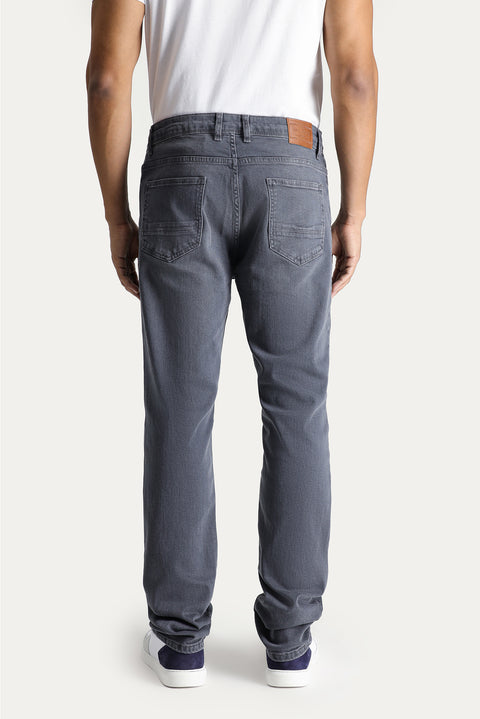 Light Mink Regular Fit Standard Cut Lycra Denim Pants