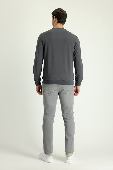 Light Grey Super Slim Fit Extra Narrow Cut Stretchy Denim Pants