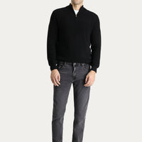 Dark Anthracite Super Slim Fit Extra Narrow Cut Lycra Denim Pants