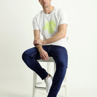 Medium Navy Super Slim Fit Extra Narrow Cut Lycra Denim Trousers