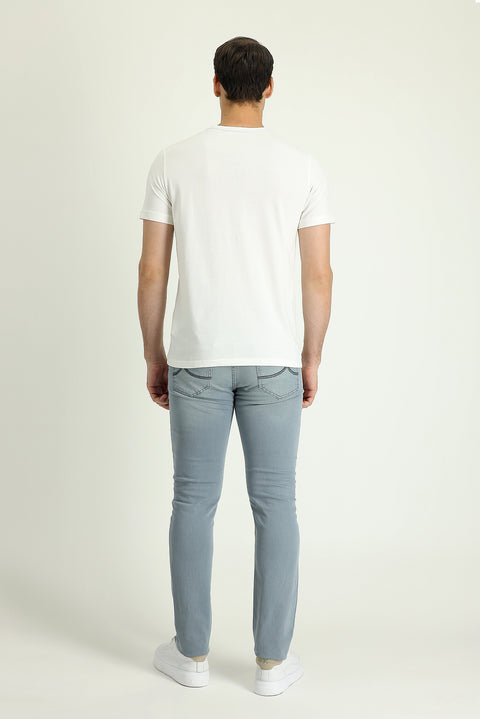 Indigo Super Slim Fit Extra Narrow Cut Stretch Denim Pants