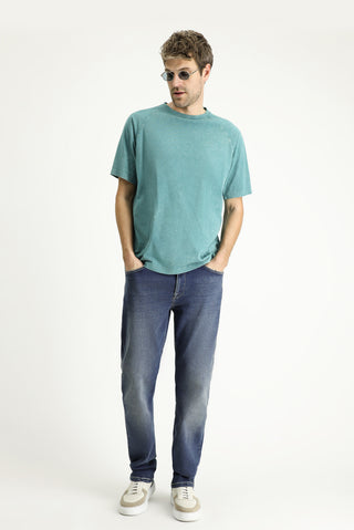  İndigo Regular Fit Standart Kesim Likralı Denim Pantolon