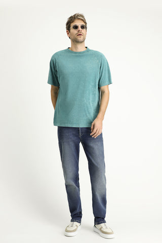  İndigo Regular Fit Standart Kesim Likralı Denim Pantolon