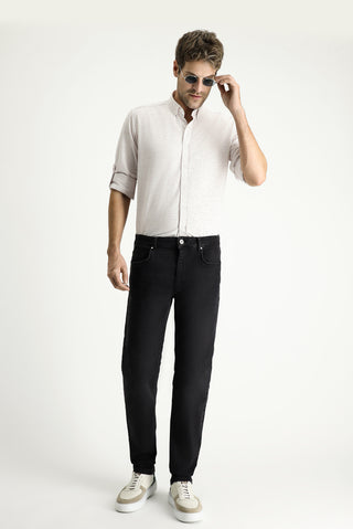  Siyah Super Slim Fit Eksra Dar Kesim Likralı Denim Pantolon