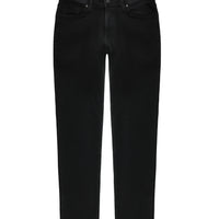 Siyah Regular Fit Standart Kesim Likralı Denim Pantolon