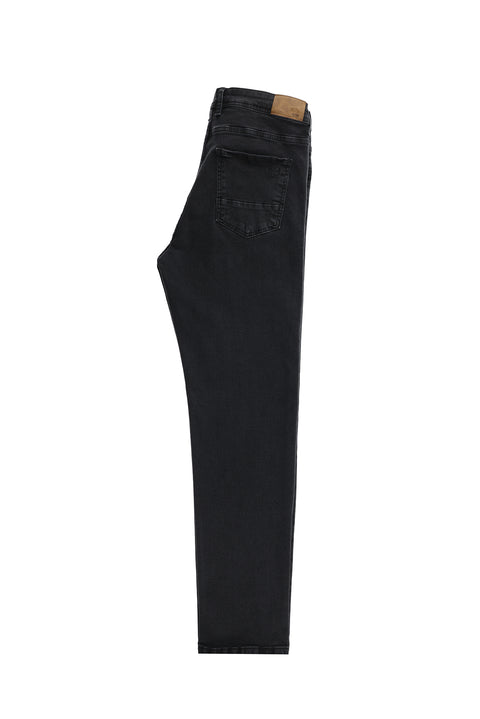 Medium Anthracite Regular Fit Standard Cut Stretch Denim Jeans