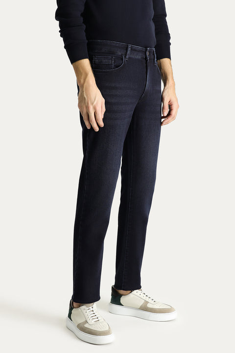 Dark Navy Slim Fit Stretch Denim Pants
