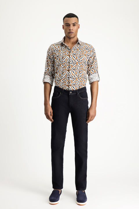 Dark Navy Super Slim Fit Extra Narrow Cut Lycra Denim Jeans