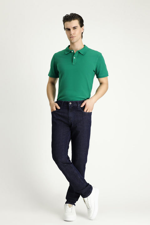 Dark Indigo Slim Fit Stretch Denim Jeans