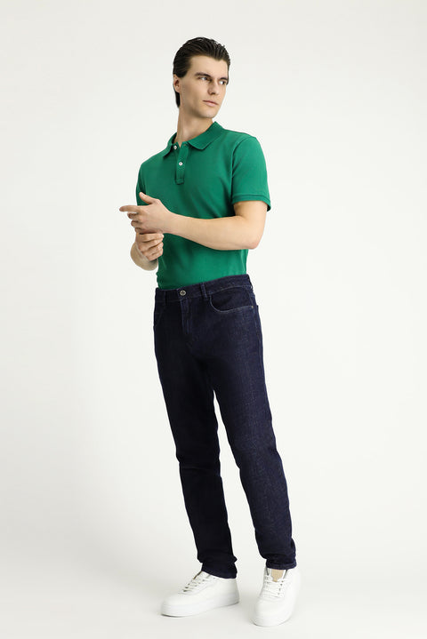 Dark Indigo Slim Fit Stretch Denim Jeans