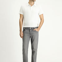 Medium Gray Slim Fit Stretch Denim Pants