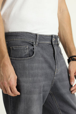  Orta Füme Regular Fit Standart Kesim Likralı Denim Pantolon