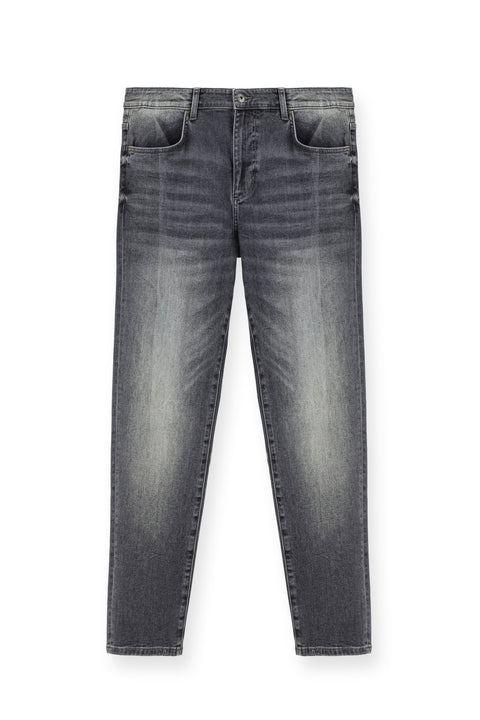 Medium Gray Regular Fit Standard Cut Stretch Denim Pants