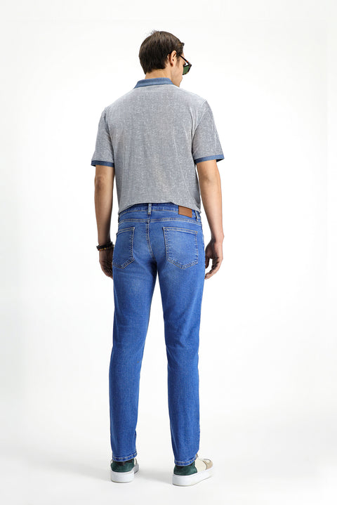 İndigo Slim Fit Dar Kesim Likralı Denim Pantolon