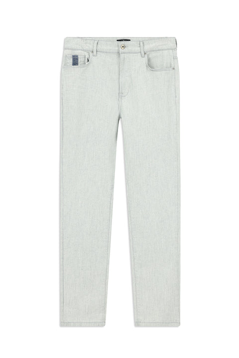 Light Blue Slim Fit Stretch Denim Jeans