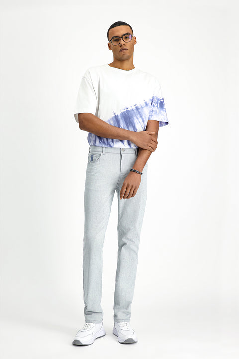 Light Blue Slim Fit Stretch Denim Jeans