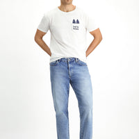 Indigo Regular Fit Standard Cut Cotton Lycra Flexible 4-Season Denim Pants