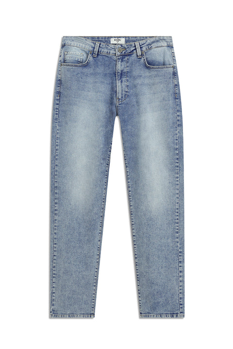 Indigo Regular Fit Standard Cut Cotton Lycra Flexible 4-Season Denim Pants