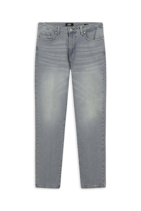 Medium Gray Regular Fit Standard Cut Stretch Denim Pants