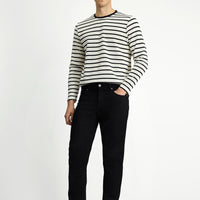 Siyah Slim Fit Dar Kesim Likralı Beş Cep Denim Pantolon