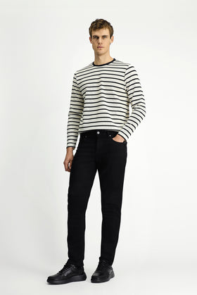 Black Slim Fit Skinny Stretch Five-Pocket Denim Jeans