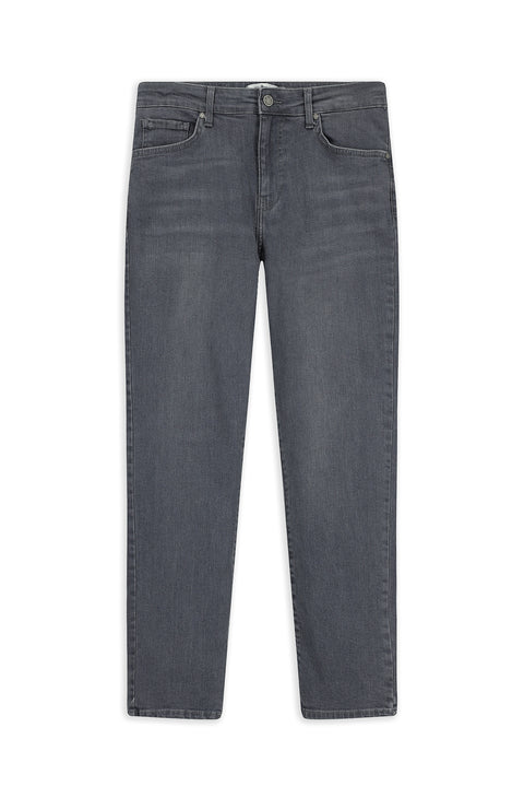 Medium Gray Slim Fit Stretch Five Pocket Denim Pants