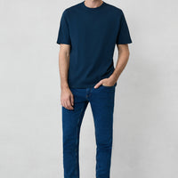 Indigo Slim Fit Skinny Cotton Elastane Flexible 4 Seasons Denim Jeans