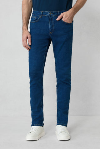  İndigo Slim Fit Dar Kesim Pamuklu Likralı Esnek 4 Mevsim Denim Pantolon