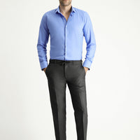 Marengo 7 Drop Slim Fit Classic Fabric Trousers with Elastic Waistband and Drawstring