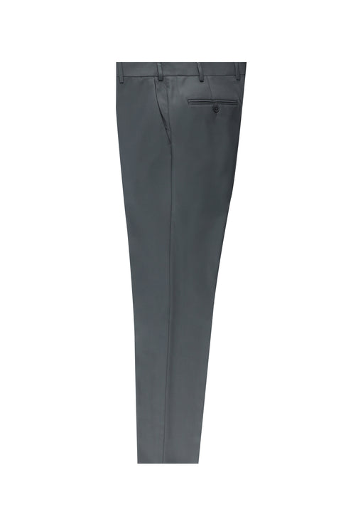 Cloud Grey 4 Drop Relaxed Fit Classic Fabric Trousers