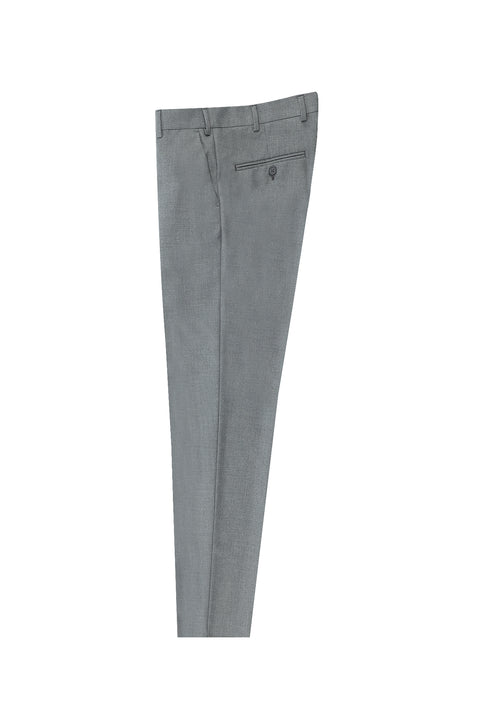Medium Grey 7 Drop Slim Fit Classic Fabric Trousers