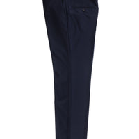 Dark Navy 4 Drop Relaxed Fit Classic Fabric Trousers
