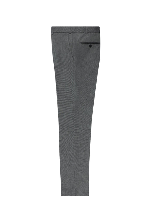 Light Gray 7 Drop Slim Fit Classic Fabric Trousers